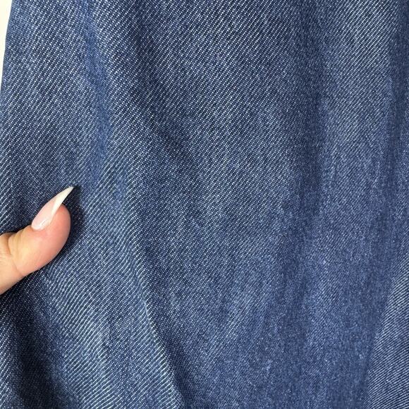 The Drop Alba Dark Indigo Wide Leg High Rise Relaxed Denim Size 29 NWT - Picture 5 of 12